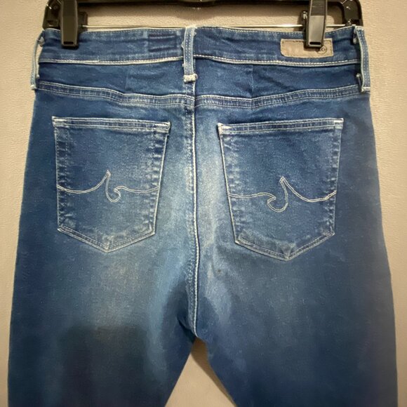 AG Adriano Goldschmied Farrah Skinny Ankle Jeans Size 27 Raw Hem Mid Rise - Picture 7 of 7